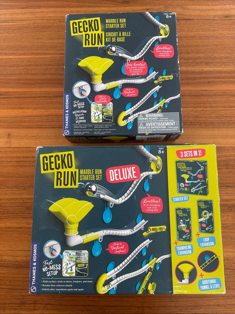 Thames and Kosmos Gecko Run marble run deluxe starter set plus add on set
